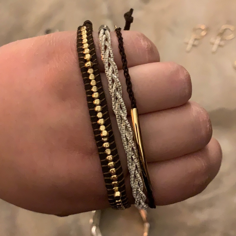 Set of American Eagle bracelets